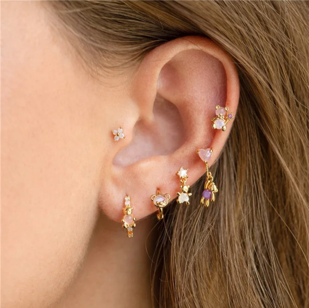 Korean Style stud earrings gift set